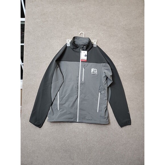 Marmot Tempo Jacket Mens XL Gray Full Zip Lightweight Softshell Coat NEW